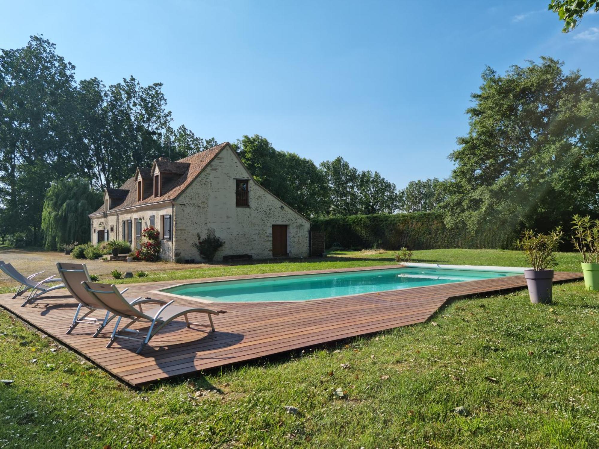 L 'Aupinouse Chambre Double Pivoine Avec Salle D'Eau Privative La Suze-sur-Sarthe Exterior photo